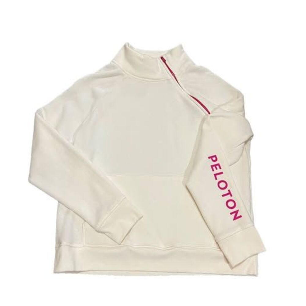 Large Peloton Women's quarter zip Sweatshirt with pouch